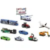 Image de Coffret découverte MAJORETTE B200 - 10 véhicules en métal à roues libres et panneaux de signalisation
