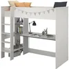 Image de PARISOT JIM Lit mezzanine enfant contemporain décor pin memphis et chant réversible bleu ou rose - l 90 x L 200 cm