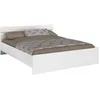 Image de Lit adulte BOSTON 160x200 - Décor blanc - Fabriqué en France