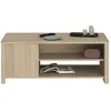 Image de Table Basse BETTY - Chêne - Rectangulaire - 110 x 42 x 60 cm