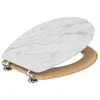 Image de Abattant WC bois zinc Lea