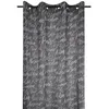 Image de Voilage à oeillets 140x260 cm Capitales anthracite