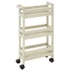 Image de Desserte roulettes 3 niveaux lin