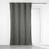 Image de Rideau à oeillets occultant jacquard 140x260 cm Darko anthracite