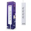 Image de Logicom Home Strippy Multiprise connectée (Prise UE   4 prises TERRE & 4 prises USB   alimentation 220/240V   Protection enfant