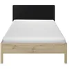 Image de Lit enfant 120 x 200 - Industriel - Décor Marron - ARTHUS - Made in France
