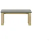 Image de Banc pour table carrée effet bois chêne clair/beige résistant