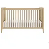 Image de Lit bébé évolutif effet bois de effet bois chêne 70cm x 140cm
