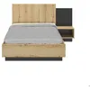Image de Lit chevet lambris 120x200 MIMIZAN - GAMI - Made in France