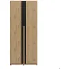 Image de Dressing 2 portes 100cm effet bois chêne beige avec amortisseurs