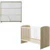 Image de Ensemble duo lit 70x140 - commode 3 tiroirs