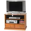 Image de Meuble TV droit style Louis Philippe Alsace - Marque inconnue - 2 tiroirs 2 niches - Merisier massif