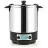 Image de Nature&saveurs Stérilisateur de bocaux électrique cuve inox avec écran lcd et minuteur 12l 1650w - NSST12INA