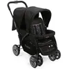 Image de TROTTINE Poussette double TWINBI Noir Etoile