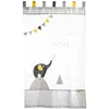 Image de Rideau à pattes - Babyfan - Gris - 105x180 cm - 100% Coton - Tamisant