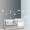 Image de Stickers - Décoration murale - XXL - Nuage céleste - Blanc - Pour chambre de bébé