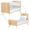 Image de Lit évolutif Sauthon - 78 x 144 x 93cm - Bois et blanc