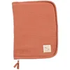 Image de Protège carnet de santé en double gaze de coton - UNI TERRACOTTA