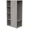 Image de Meuble de rangement enfant - Chêne silex - Avec étagères et penderie - Décor bois - Babyprice Up