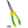 Image de E-Robur 221004 - Pince à becs 1/2 ronds coudés- Coupante - manche bi-matière