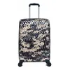 Image de Valise Cabine - LYS - Camouflage Vert - Polycarbonate - 55x38x20 cm - 4 Roues Silencieuses