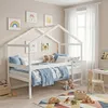 Image de Lit cabane MIKA 90x190 + sommier / Blanc