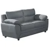 Image de Canapé 2 places MANOA en tissu - Anthracite - Contemporain - Design - Moelleux