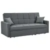 Image de Canapé 3 places convertible en tissu CANETTI - Gris