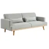 Image de CanapÃ© 3 places convertible clic-clac en tissu ESME - Gris clair en occasion ou reconditionné