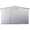 Image de Abri de jardin métal en acier galvanisé gris 782 m² - LINUS