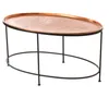 Image de Table basse ovale en cuivre L85 cm - Amadeus