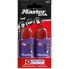 Image de MASTER LOCK 2 Cadenas 30 mm à combinaison TSA - couleur aléatoire