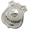Image de Badge de policier - Marque - Modèle - Métal - 7 cm - Argent