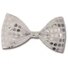 Image de Noeud Papillon - PTIT CLOWN - Sequins Argent - Accessoire de Fête - Gris