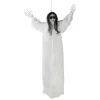 Image de SUSPENSION POUPÉE MALÉFIQUE 1.70M BLANC- DECORATION DE FETE HALLOWEEN