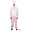 Image de Déguisement - PTIT CLOWN DÉGUISEMENT - Déguisement Lapin Rose Adulte - Taille unique - Peluche douce - Mixte