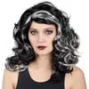 Image de Perruque de sorcière Halloween adulte - PTIT CLOWN - cheveux gris et noirs - taille unique