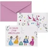 Image de PTIT Clown re22485 - Lot de 8 cartons dinvitation anniversaire Princesses