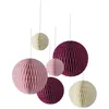 Image de Boules alvéolées - PTIT CLOWN - re22632 - Lot de 6 - Papier - Rose - Intérieur
