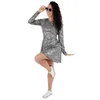 Image de Costume Femme - PTIT CLOWN - Déguisement Robe Disco - Argentée - Confortable - Années 80