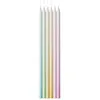 Image de Bougies - PTIT Clown - re22723 - Lot de 24 - Multicolore pastel - 15 30 cm de hauteur