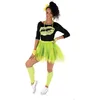Image de Déguisement Femme - PTIT CLOWN - Années 80 - Tutu Jaune Fluo - Set Complet - Confortable et Coloré