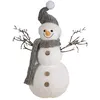 Image de Déco de Noël - PTIT CLOWN - Bonhomme de Neige - 42 cm - Peluche - Intérieur