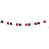 Image de Guirlande - PTIT Clown - re23309 - 3 mètres - Drapeaux fanions - Bleu blanc rouge