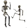 Image de Squelette Articulé - PTIT CLOWN - 23569 - 40 cm - Effet Bronze Vieilli - Décoration Halloween