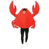 Image de Déguisement - PTIT CLOWN - Déguisement Crabe - Rouge - Taille unique adulte - Léger et confortable