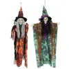 Image de Décoration de fête - PTIT CLOWN - 24052 - Sorcière à suspendre - 60 cm - Vert ou Orange