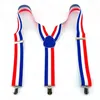 Image de Bretelles - PTIT CLOWN - Tricolores - Accessoire déguisement - Adulte
