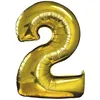 Image de Ballon - PTIT CLOWN - re70002 - Chiffre 2 - Alu mylar - 30cm - Or