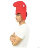 Image de Bonnet phrygien en feutrine rouge - Taille Unique - Cocardes tricolores